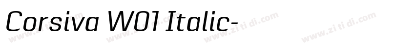 Corsiva W01 Italic字体转换